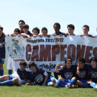 Formación del equipo del Casa de Asturias, brillante campeón de la 1.ª División Provincial Infantil.