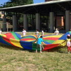 Participantes en el taller de verano que se desarrolla en el colegio Luis del Olmo. DL