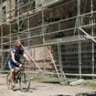 Participante en uno de los circuitos de la marcha cicloturista de Sabero