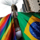 Miembro del movimiento gay en Brasil.