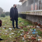 Morala en la zona de Otero que denuncia el abandono. DL
