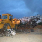 Las balas de basura se incendiaron el pasado verano.