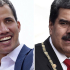 Juan Guaidó y Nicolás Maduro.