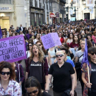 Manifestación en contra de la sentencia de 'La manada' en Zaragoza.