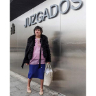 Mauricia I., ayer en los juzgados de Burgos. SANTI OTERO