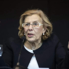 La ex juez Manuela Carmena, candidata de Podemos en Madrid, presentó ayer su lista.