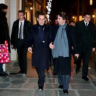 El presidente francés y Aznar se dirigen a cenar en París