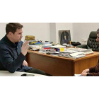 Mijailo Podoliak en la entrevista realizada en su despacho en Kiev. DL