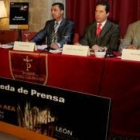 Un momento de la rueda de prensa de presentación del congreso de artroscopia que se celebra en León