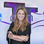 La periodista Toñi Moreno en el plató de su nuevo programa de TVE-1, el magacín de tarde 'T con T'.