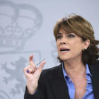 La ministra de Justicia en funciones, Dolores Delgado.