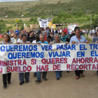 Una de las pancartas que encabezó la manifestación.