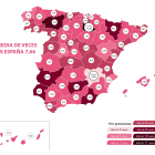 Mapa de las relaciones sexuales mensuales promedio por provincias. DIVERSUAL