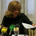 Lourdes Rodríguez, durante la rueda de prensa de ayer