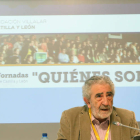 Ernesto Escapa durante la clausura de las jornadas. DIEGO DE MIGUEL