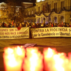 Sobre estas líneas, manifestación en León capital.
