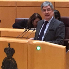 El senador Graciliano Palomo, durante una intervención en la Cámara Alta. DL