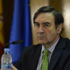 Pedro J. Ramírez, el pasado diciembre, en una rueda de prensa en Madrid.