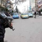 Agentes palestinos patrullan las calles de Gaza para evitar posibles incidentes