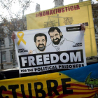 Los ‘Jordies’ en la foto de una manifestación. LUCA PIERGOVANI