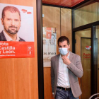 El secretario general del PSOE en Castilla y León, Luis Tudanca, tras presidir el Consejo Territorial del PSOECyL, celebrado este martes en Valladolid. NACHO GALLEGO