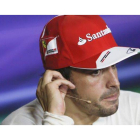 Fernando Alonso, durante una rueda de prensa.