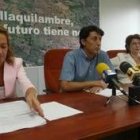 Lorenzana, Hidalgo y Ana Vicente, en la presentación de la guardería