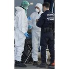 La policía trabaja en la zona de la catástrofe en Seyne les Alpes.