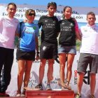 Óscar Baeza y María Díez, campeones de la Copa junto al resto de integrantes del podio autonómico