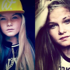 Fotografías de Lisa Borch, de 15 años, de sus cuentas en las redes sociales.