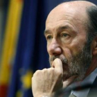 El vicepresidente primero del Gobierno y ministro del Interior, Alfredo Pérez Rubalcaba.