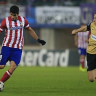 Diego Costa, durante el partido contra el Austria de Viena del martes pasado.