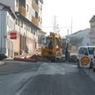 El Ayuntamiento de Boñar acomete la fase final de las obras de la calle de Las Escuelas