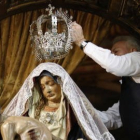 La Virgen del Mercado lucirá su corona nueva. JESÚS F. SALVADORES