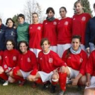 Formación del equipo del León FF B que milita en la 1.ª División Regional Femenina