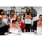 Jorge Peña, Aurora Baza, Juan Dopico y representantes de entidades sociales. MARCIANO PÉREZ