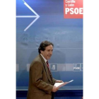 Ángel Villalba, momentos antes de la rueda de prensa tras la ejecutiva