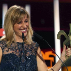 Cecilia Freire, en el acto de recogida del Premio Ondas.