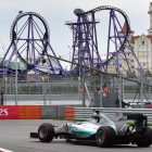 Lewis Hamilton, durante el Gran Premio de Rusia.