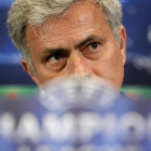 José Mourinho, durante la rueda de prensa previa a la ida de semifinales de la Champions.