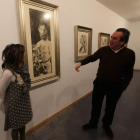 Ana Vega y José Luis Tabernero, ayer en la exposición.