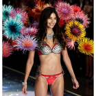 La modelo Lily Aldridge durante el desfile en el Lexington Armory de Nueva York