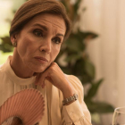 Ana Belén, en el rodaje de la nueva serie de TVE Traición.