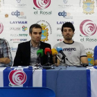 Óscar García, Sergio Gallardo, Alexis Álvarez y Enrique González, en el acto de presentación.