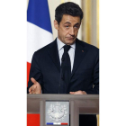 Nicolas Sarkozy, tras el anuncio de las medidas «radicales».