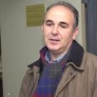 El coordinador del IU en la Comunidad de Madrid, Carlos Gutiérrez, ayer tras presentrar su dimisión