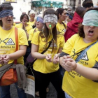 RECORTES Protesta contra los recortes, en el 2012, en Barcelona.