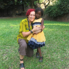 Inmaculada González-Carbajal con Raisha en uno de sus viajes al Congo. DL