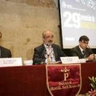 Carlos Balado, Santos Llamas y Francisco Galiano, durante la inauguración de la convención ayer