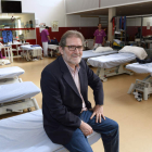 El director general de Aspaym, el leonés Julio Herrero, en las instalaciones de Valladolid. NACHO GALLEGO